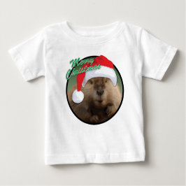 Christmas Beaver - Baby Fine Jersey T - Shirt