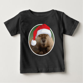 Christmas Beaver - Baby Fine Jersey T - Shirt