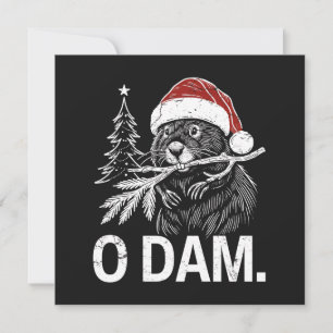 Christmas Beaver O Dam Feiertagskarte