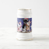 Christmas Beer Stein Happy Farm Party - Spaß Bierglas (Mittel)