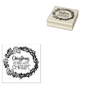 CHRISTMAS BEGINNT MIT CHRISTEN GUMMISTEMPEL (Stempel)