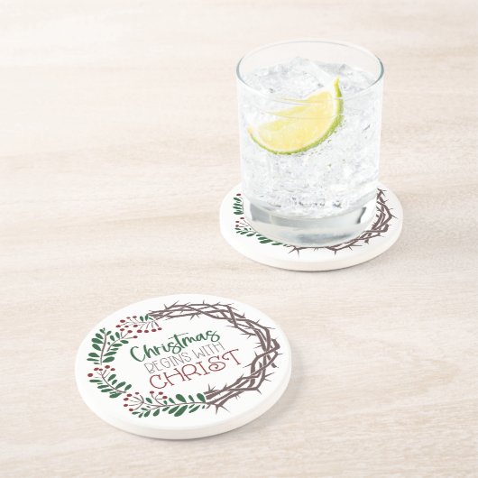 CHRISTMAS BEGINNT MIT CHRISTSTEM Untersetzer (Seite)