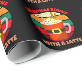 CHRISTMAS BEGINNT MIT EINER SPÄTE GESCHENKPAPIER (Rolleneckpunkt)
