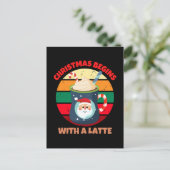 CHRISTMAS BEGINNT MIT EINER SPÄTE POSTKARTE (Stehend Vorderseite)
