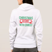 Christmas Begins with Christ-15523 T-Shirt Hoodie (Rückseite)