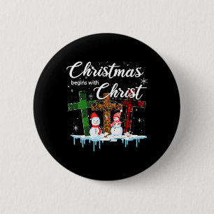 Christmas Begins With Christ Anzug Xmas Ohrts Button