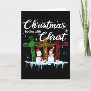 Christmas Begins With Christ Anzug Xmas Ohrts Karte