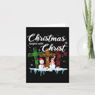 Christmas Begins With Christ Anzug Xmas Ohrts Karte
