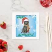 Christmas Belgium Sheepdog Napkins Serviette (Beispiel)