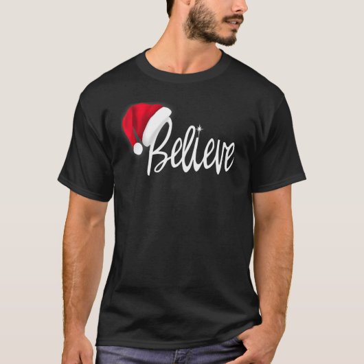 Christmas  Believe In Santa Claus T-Shirt (Vorderseite)