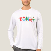 Christmas Believe Tri-Blend Shirt (Vorderseite)