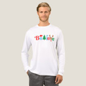 Christmas Believe Tri-Blend Shirt (Vorderseite komplett)