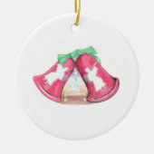 Christmas Bell Creche Keramik Ornament (Vorne)