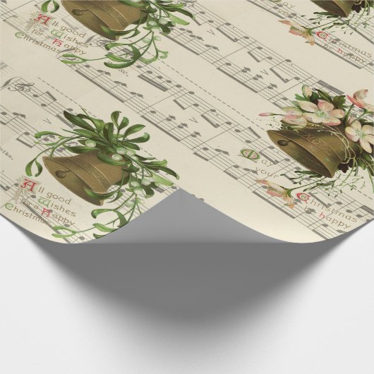 Christmas Bell Music Geschenkpapier (Ecke)