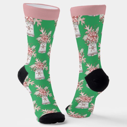 Christmas Bell Pattern Socks Socken