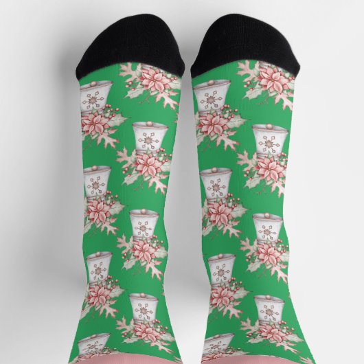 Christmas Bell Pattern Socks Socken (Oben)