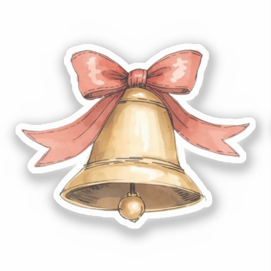 Christmas Bell Sticker (Vorderseite)
