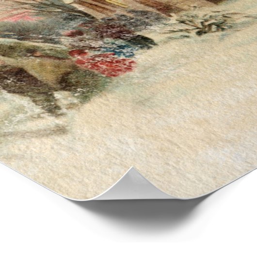 "Christmas Bell" Vintag Poster (Ecke)