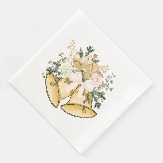 Christmas Bells Paper Napkin Serviette (Ecke)