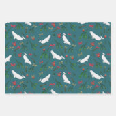 Christmas Beluga Whale Illustration Muster Geschenkpapier Set (Vorderseite 3)