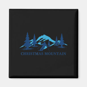 Christmas-Berg Wisconsin Skigebiet Skifahren Magnet