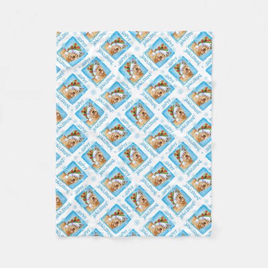 Christmas Berger Picard Fleecedecke (Vorderseite)