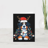 Christmas Bernese Mountain Dog Cute Xmas Pet Men W Karte (Vorderseite)