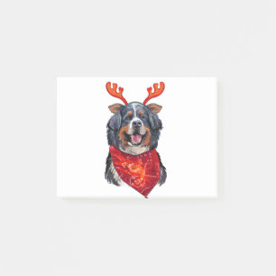 Christmas Bernese Mountain Dog Post-it Klebezettel