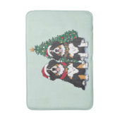 Christmas Bernese Mountain Dogs Badematte (Vorderseite Vertikal)