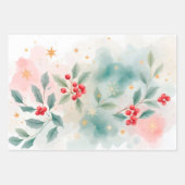 Christmas berries geschenkpapier set (Vorderseite)