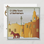 Christmas Bethlehem Feiertagskarte (Vorne/Hinten)