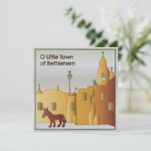 Christmas Bethlehem Feiertagskarte (Stehend Vorderseite)