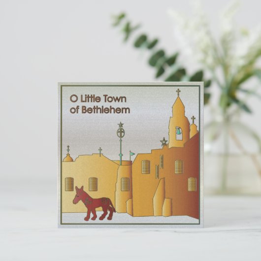 Christmas Bethlehem Feiertagskarte (Stehend Vorderseite)