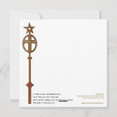 Christmas Bethlehem Feiertagskarte (Rückseite)