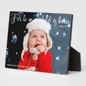 Christmas Bibel Verse Beautiful Custom Baby Foto Fotoplatte (Seite)