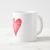 Christmas Bible Mug Matthew 5:5 Jumbo-Tasse (Vorderseite Rechts)