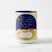 Christmas Bible Verse Luke Modern Personalized Zweifarbige Tasse (Mittel)