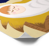 Christmas Bible Verse Luke Religious Modern Poster (Ecke)