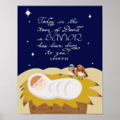 Christmas Bible Verse Luke Religious Modern Poster (Vorne)