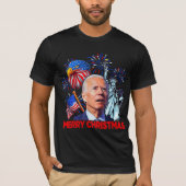 Christmas Biden Funny Joe Biden Konfuse Xmas T-Shirt (Vorderseite)