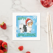 Christmas Biewer Terrier Napkins Serviette (Beispiel)