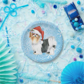 Christmas Biewer Terrier Paper Tellers Pappteller (Party)