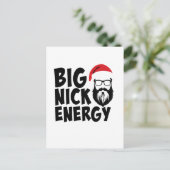 Christmas Big Nick Energy Postkarte (Stehend Vorderseite)