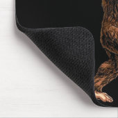 Christmas Bigfoot Santa Hat Funny Sasquatch Big Fo Mousepad (Ecke)