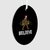 Christmas Bigfoot Sasquatch Xmas Apparel Funny Ornament (Vorderseite)