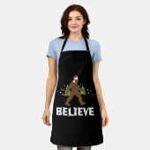Christmas Bigfoot Sasquatch Xmas Apparel Funny Schürze (Getragen)