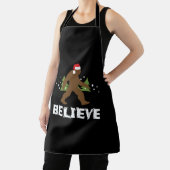 Christmas Bigfoot Sasquatch Xmas Apparel Funny Schürze (InSitu)