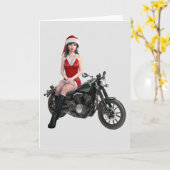 CHRISTMAS BIKER MOTORRADFAHRZEUGKARTEN KARTE (Gelbe Blume)