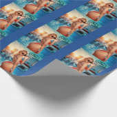 CHRISTMAS BIKINI MÄDCHENREIHE HINTERN WRAPPPAPIER GESCHENKPAPIER (Ecke)