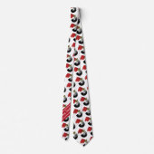 Christmas Billiard Design Krawatte (Rückseite)